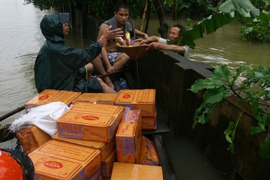 Để có bữa cơm sạch trong ngày mưa lũ